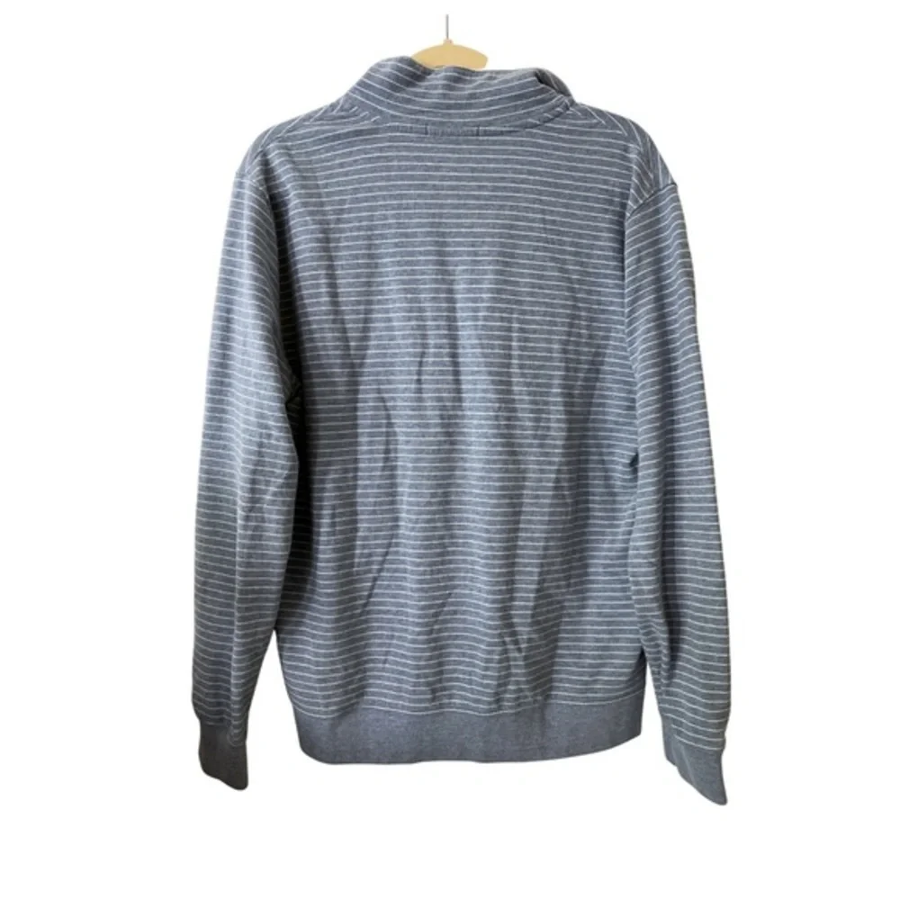 Banana Republic Striped‎ Blue full Zip Sweatshirt